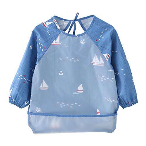 Loisirs Creatifs Happy Cherry Enfant Tablier Bebe Repas Impermeable Blouse De Peinture Maternelle Ecole Manches Longues Bavoir Bebe Fille Garcon 1 2 Ans Bleu Avion Jeux Et Jouets Loisirs Creatifs