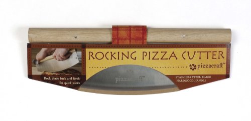 Pizzacraft Pizzaschneider/Wiegemesser, silber, 2.59×35.69×12.45 cm, PC0203 - 2