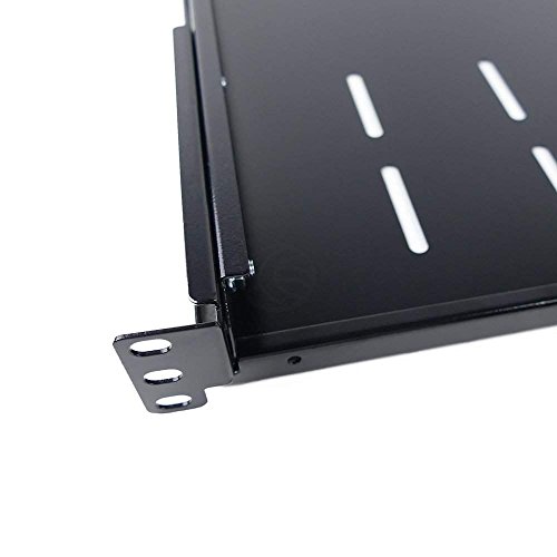 Server-Rack-Fach Regal 450 mm 1U verstellbare 390-510 mm - 7