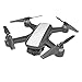 Produktbild Drohne mit Kamera HD 1080P live übertragung WiFi FPV RC Quadrocopter 2-Achsen Gimbal Sprachsteuerung Gravitationssensor Flugbahnflug KopflosModus Höhehalten 3D Flips Notlandung für Anfänger (Weiß)