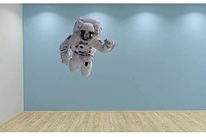 60 Second Makeover Limited Full Colour Astronaut Space Man Boys Bedroom Wall Sticker Decal Kids Decoration