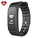 Produktbild CHEREEKI Fitness Tracker Fitness Armbänder mit Pulsmesser Smart Bracelet Sport Armband mit Herzfrequenzmesser Schrittzähler Schlaf-Monitor Aktivitätstracker Remote Shoot Anrufen / SMS Smartwatch für Android iOS iPhone Smartphone