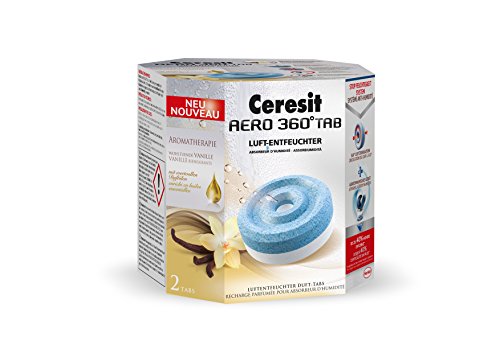 Preisvergleich Produktbild Ceresit Aero 360 Grad Luft-Entfeuchter Aromatherapie Vanille-Duft, 2 Stück, CLAW2