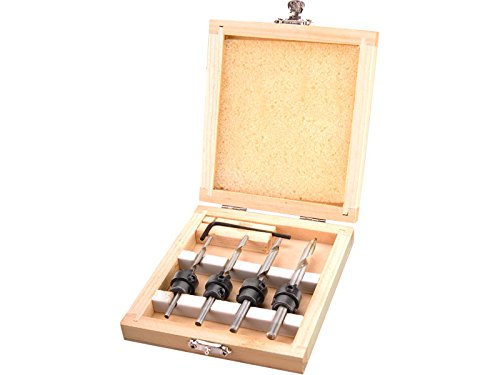 Extol Craft Bohrer mit Anschlag und Senkring, Set 4 Stück, 20206