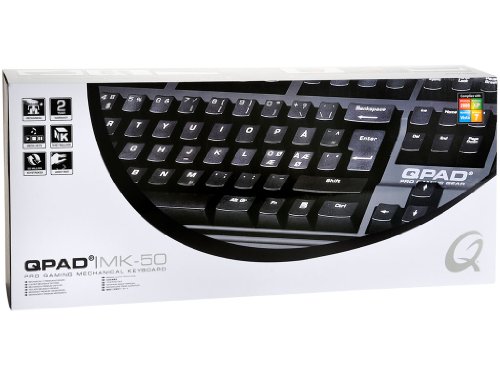 Preisvergleich Produktbild Qpad Pro Gaming Mechanisches Gaming-Keyboard, Braun