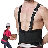 ▶ GUTE QUALITÄT RÜCKENBANDAG- Diese Rückenstützgurt aus Polyester, Langlebig, warm, angenehm zu tragen, Mit starkem Klettverschluss und voll aktivem Knopf lässt es sich besser einstellen. Gewichtheben, Lieferung