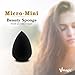 VMAGIC 4PCS Premium MICRO Makeup Sponge Beauty Sponge Blender for Applicator, Foundation and Highlight (4-Black)