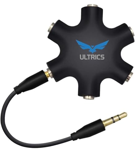 Tomost 3,5 mm TRRS maschio a 5 TRRS femmina stereo 4