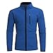 Produktbild Herren Jacke Longra Herren Herbst-Winterjacke Hip Hop Urban Basic gesteppte Bomberjacke Baseballjacken Männer Übergangsjacke Stoff-Jacke Freizeitjacke Sportjacke (M, Blue)
