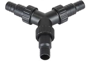 AQUAONE Aquaristikwelt24 CST 01 Raccord en Y Tuyau 20/25 mm connecteur de Tuyau de Bassin ruisseau