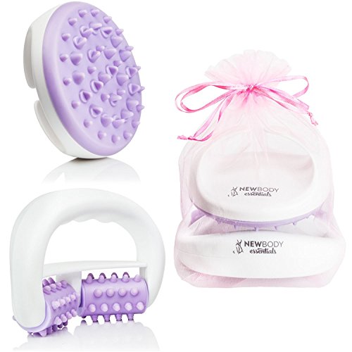 Anti Cellulite Massagegerät mit Bürste und Roller. Cellulite Behandlung für Beine, Oberschenkel und Arme - funktioniert fantastisch mit Cellulite Entferner Creme