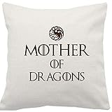 Lavable a máquina. Artylicious Mother of Dragons, Juego de Tronos Cita, cojín de Lino