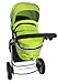 i-Safe System - Lime Trio Travel System Pram & Luxury Stroller 3 in 1 Complete With Car Seat