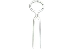 Royalian Stainless Steel Rounded Hoof Tester Heavy Duty, Equine Hoof Forceps 34cm Tack Lifter Long Farrier Tools & Equipment (Silver)