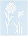 Produktbild Faux Like a Pro Summer Daze Wall Stencil, Daisy/Bumble Bee/Grass, 5.5 by 7-Inch, Single Overlay by Faux Like a Pro
