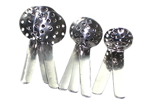 budawi® – Spoon Screen 9 siebe im Set.Ø 3 x 12 mm, 15mm & 18mm für Wasserpfeifen Einhängesiebe, Glasbong - 2