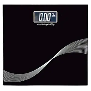 Ionix Electronic digital weight machine for body weight , weighing scale for body weight , weight machine for body weight Electronic Thick Tempered Glass , weight scale digital human body , bathroom weight scale , Black
