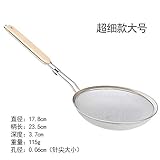  luoshui Spoonful 304 Filtro de Acero Inoxidable Ultra-Fine Aceite de Jugo de Leche de Soja derrame de Fideos en casa Cuchara de Pesca de Olla Caliente