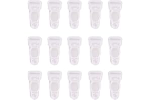 FSSTUD 100 clip per giarrettiera in plastica per reggicalze e reggicalze per corsetto clip per calze da cucito per donne (trasparenti)