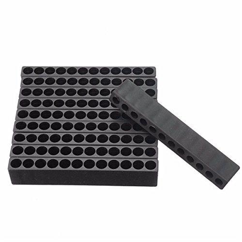 wishfive 100 12 Löcher Sechskantschaft Schraubendreher Bithalter Kunststoff Schraubendreher Kopf Aufbewahrungsbox - 4