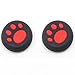 Produktbild 2 stücke Katze Pfote Silikon Thumb Stick Grip Caps Thumb Stick Joystick Grip Schutzhülle für PS4 PS3 Xbox 360 Xbox Controller (rot)