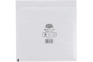 50 White Jiffy Airkraft Postal Bags Size 3 ( 220x320mm) Bubble-lined Peel and Seal
