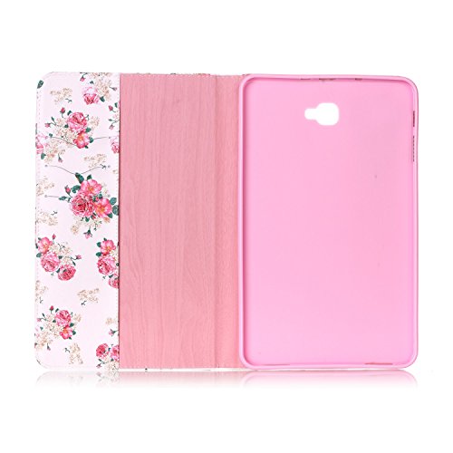 Romtronic Cute Colorful Flip Tasche PU Leder Abdeckung Stand Schutzhülle für Samsung Galaxy Tab A6 10.1 Pouces SM-T580 / SM-T585 + 1 x Schwarz Stylus (Design 13) - 4