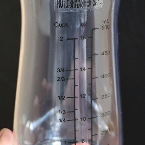 JNP PFANNKUCHENTEIG Spender Cupcakes Waffeln Frühstück Mixer Messung Label Perfekte Backen von Muffins, Waffeln, Kuchen, Muffin Mix, Crepes, Donuts oder jeden Backwaren Salad Shaker - 7