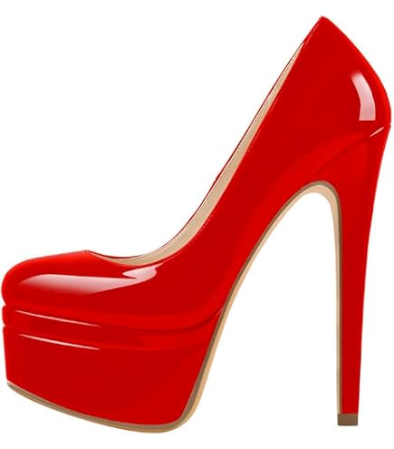 Andrés Machado AM554 Elegante Pump Dames - Hoge Hak 10-12 Cm Met Plateau, Ronde Neus, Maten 32-45