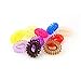 Produktbild RotSale® 10x bunt Haargummi (Spirale) Telefonkabel Kunststoff elastisch Haarschmuck Pink Rot Rosa usw. 10er Set