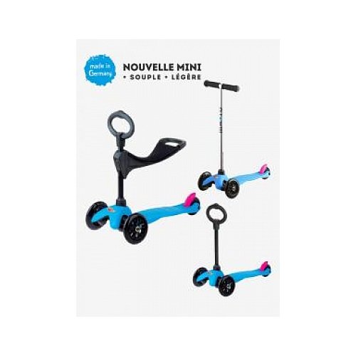 Preisvergleich Produktbild Micro mitwachsender Kinderroller Mini Micro 3in1 in Neon Blau