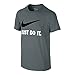 Produktbild NIKE Boys' Just Do It Swoosh Tee, Cool Grey/Black, X-Small