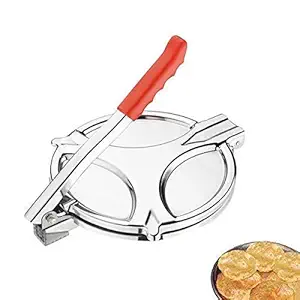 AOSIKATE Manual Stainless Steel Puri poori Maker Press Machine for Kitchen Nearly 6 inches Working Diameter [NOT Useful for ROTI OR CHAPATI]