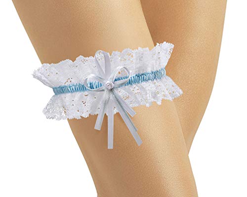 Liga Novia Elástica de CLASSIC a la Boda - Liga Nupcial - Garter Novia, Garter Boda - Novias Accesorios - MUST HAVE - Regalo Dama de Honor, Bachelor Party - BLANCO