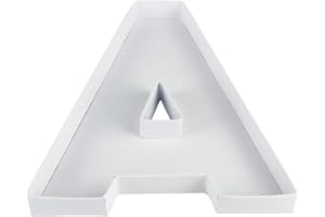 WENPACK 20.8cm Paper Mache Fillable Cardboard Letter Shaped Box Sweet Candy Container Birthday Treat (A)