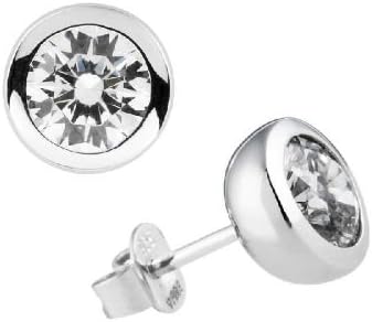Diamonfire Women's Stud Earrings - 925 Sterling Silver-White Carats Line Zirconia 62 / 1270 / 1/082 Women "s