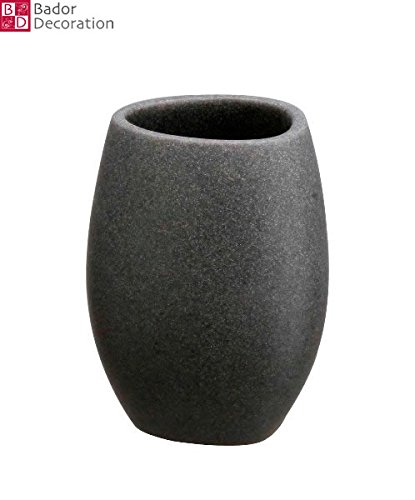 5 tlg. Badezimmer Set Bad Set Bürstenhalter Seifenspender Bürstenhalter Grau - 6