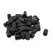 Produktbild sourcingmap® 50stk M4x10mm weiblich Abstandsbolzen Abstandshalter PCB Gewindebuchse schwarz