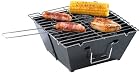 PEARL Faltgrill: Camping-Grillset: Faltbarer Klappgrill und Mini-Campingleuchte (Zusammenklappbarer Grill) – Bild 2
