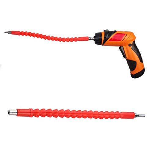 Preisvergleich Produktbild Verlängerungskabel für elektrische Bohrer, Wyurhjh® Flexibler Verbindungsstückhalter für Schraubenzieher (Rot)