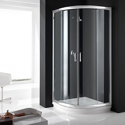 Cabine Paroi Douche Semi-Circulaire 90x90 H200 Transparent 6mm mod. Alabama