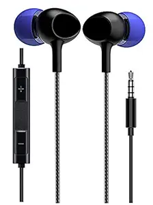 LUZWE Ji0 Wired In Ear Earphone with Mic (Black)