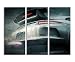 Produktbild Need for Speed Rivals! Heckteil vom deutschen Sportwagen mit Riesen Spoiler.Wandbild 3 teilig 120x90cm (jedes Teil 40x90cn) schöner Kunstdruck auf echter Leinwand gespannt auf Echtholzrahmen