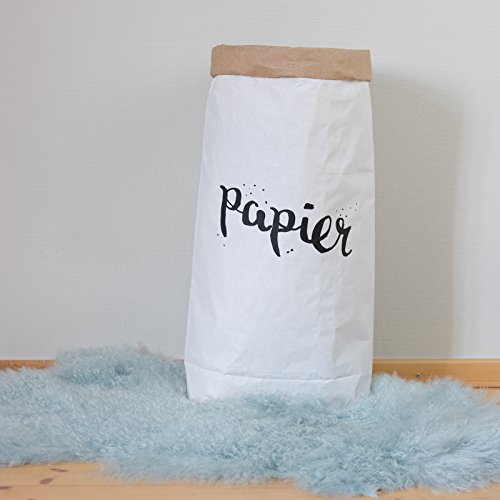 Papiersack Paper Bag Kraftpapier Beutel Mülleimer Braun Weiß ‚papier‘ - 2