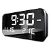 Produktbild LED Musik Alarm Uhr mit großem XL Display (22cm) | Automatische Helligkeit Anpassung | 25 Wecker Melodien | Memory Funktion | Datum und Temperatur Anzeige - von SooTh®