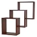 Produktbild Wandregal Nyon T524, Hängeregal Bücherregal 66x64x19 cm ~ Walnuss-Optik