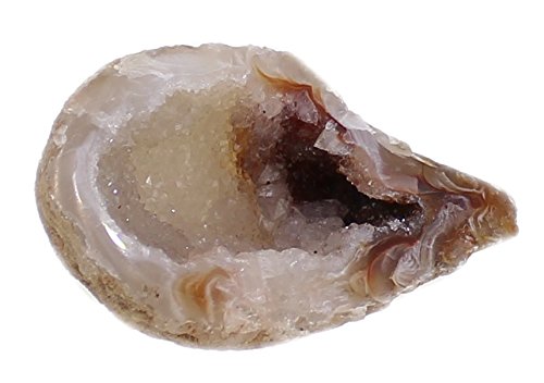 budawi® – Achatgeode Geodenhälfte Glücksgeode 3 – 4 cm Rohstein, kleine Achatdruse - 7