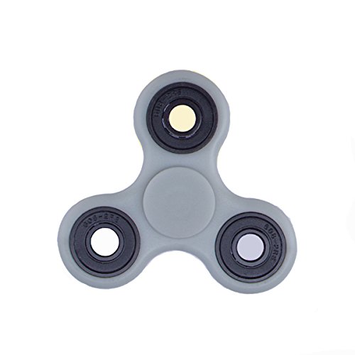 Luminous EDC Hand Spinner Gadget Finger Spinner Focus Reduce Stress Gadget 6 Colors (Grey)