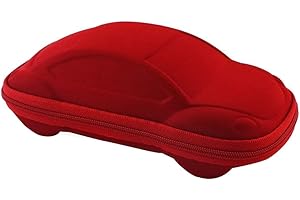Fablcrew 1Pcs Etui à Lunettes de Soleil Boîte de Rangement en Forme de Voiture pour Lunettes Enfant Garçon et Fille