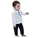 ZOEREA Baby Boys Gentlemen Romper Jumpsuit Wedding Suits Tuxedo Baptism 2pcs